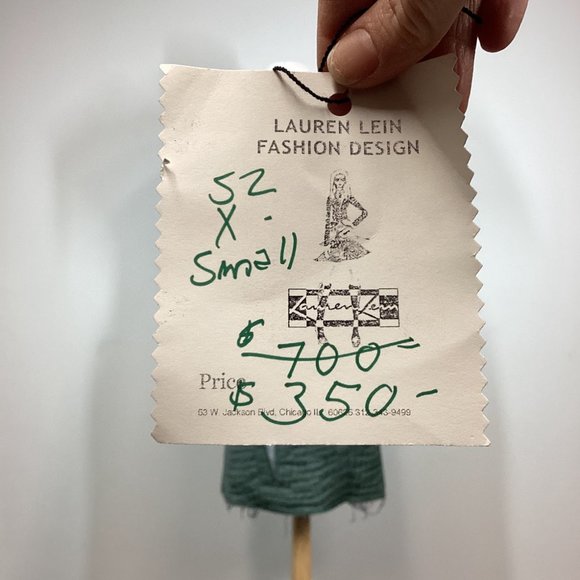 NWT Laura Lein Chicago Fashion Art Textured Cocktail Dress SZ XS - Picture 3 of 3